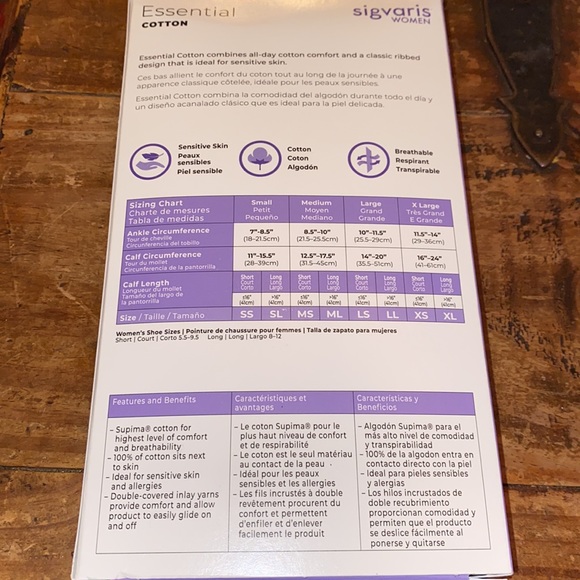 Sigvaris Knee High Medical Compression Socks Size M - Picture 5 of 12